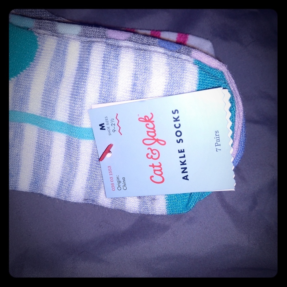 Cat & Jack Girl's ankle socks